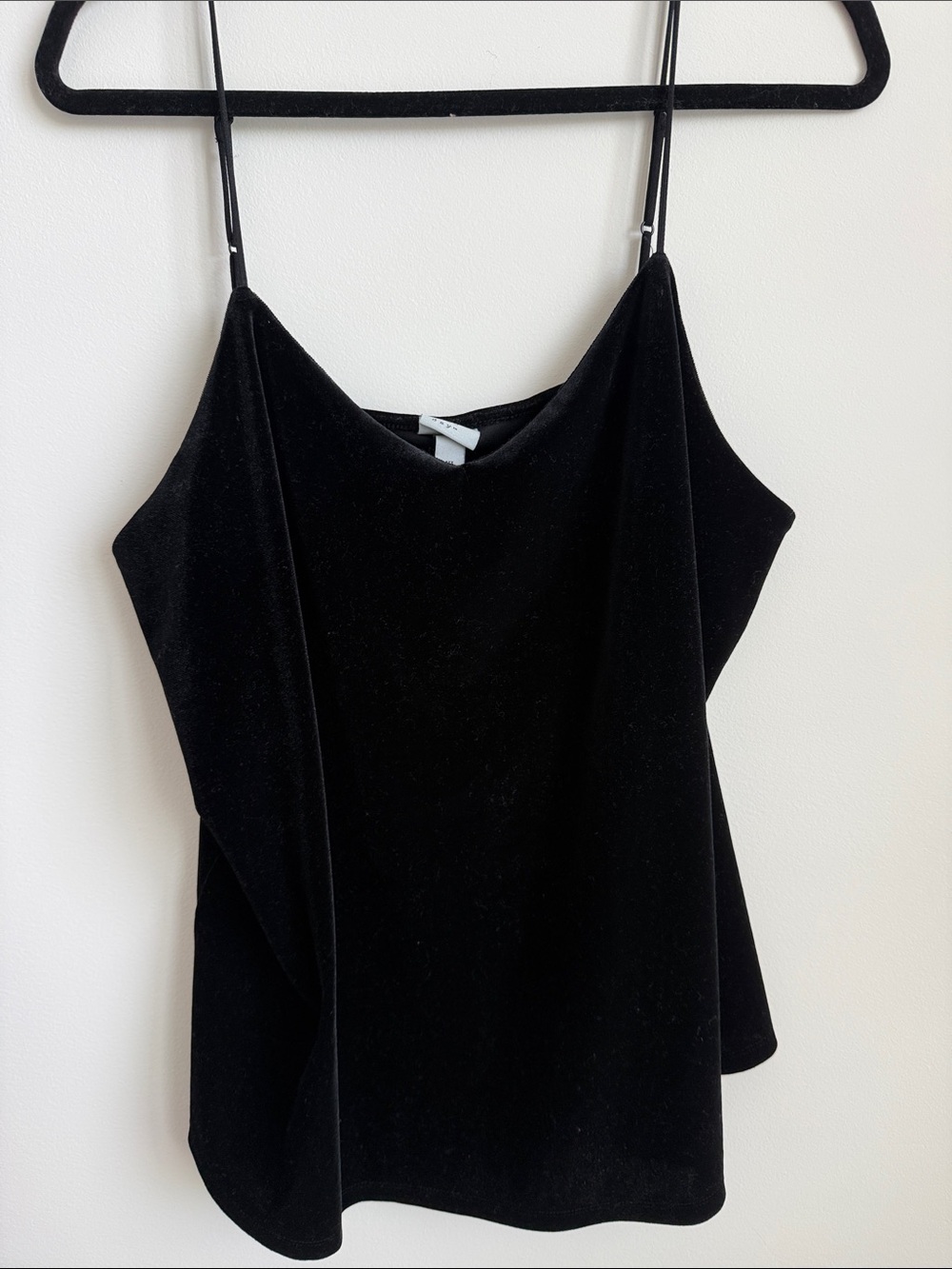 Target Black Velvet Spaghetti Strap Cami
